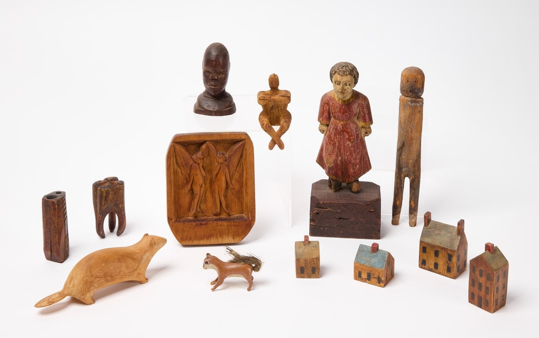 Group of Folk Art Carvings (1 of 2)