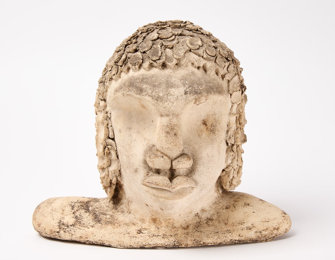 Pottery Bust of an Afro American (1 of 5)