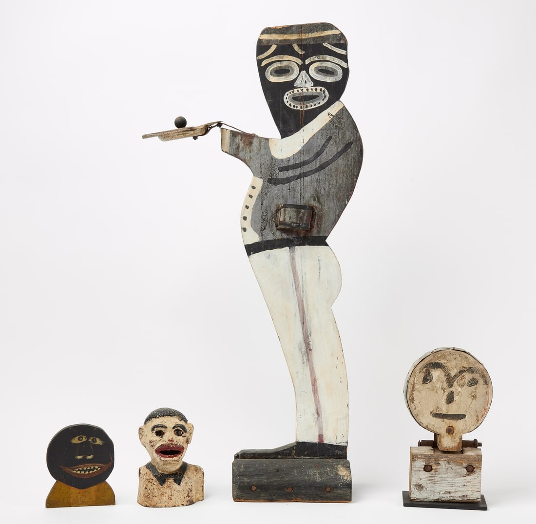 Silent Butler, Ball Toss, Minstrel Bank, & Figure (1 of 5)