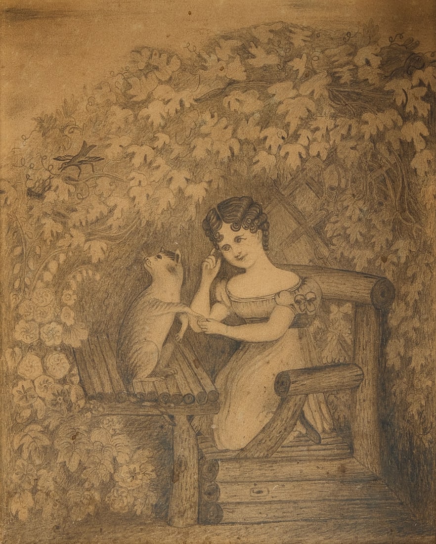 Drawing with Cat and Girl (1 of 2)