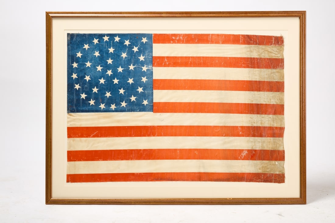 38-Star Flag and 10 Mini American Flags with Stand (1 of 5)