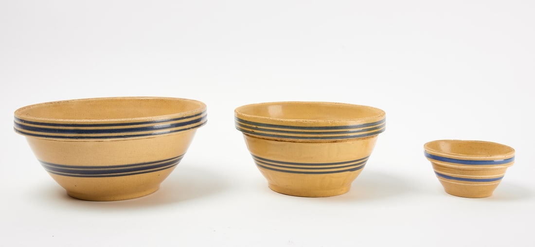 Three Yellowware Bowls (1 of 4)