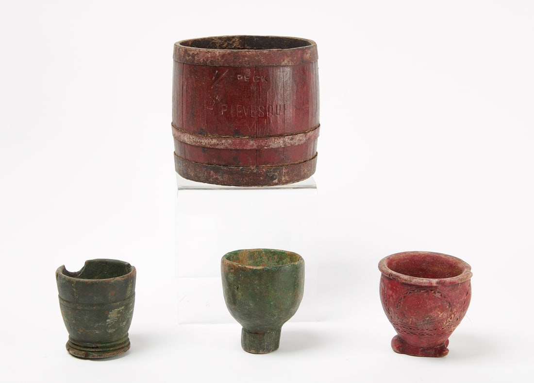 Four Pieces of Painted Treen (1 of 3)