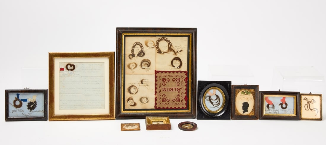 Lot of Hair Memorials or Mementos (1 of 4)