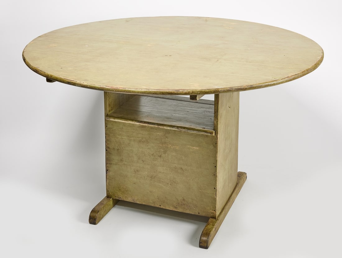 Green Painted Hutch Table (1 of 4)