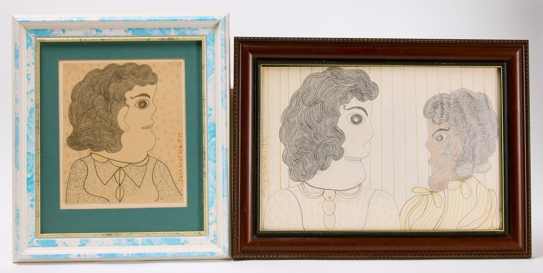 Inez Walker - Two Framed Drawings (1 of 5)