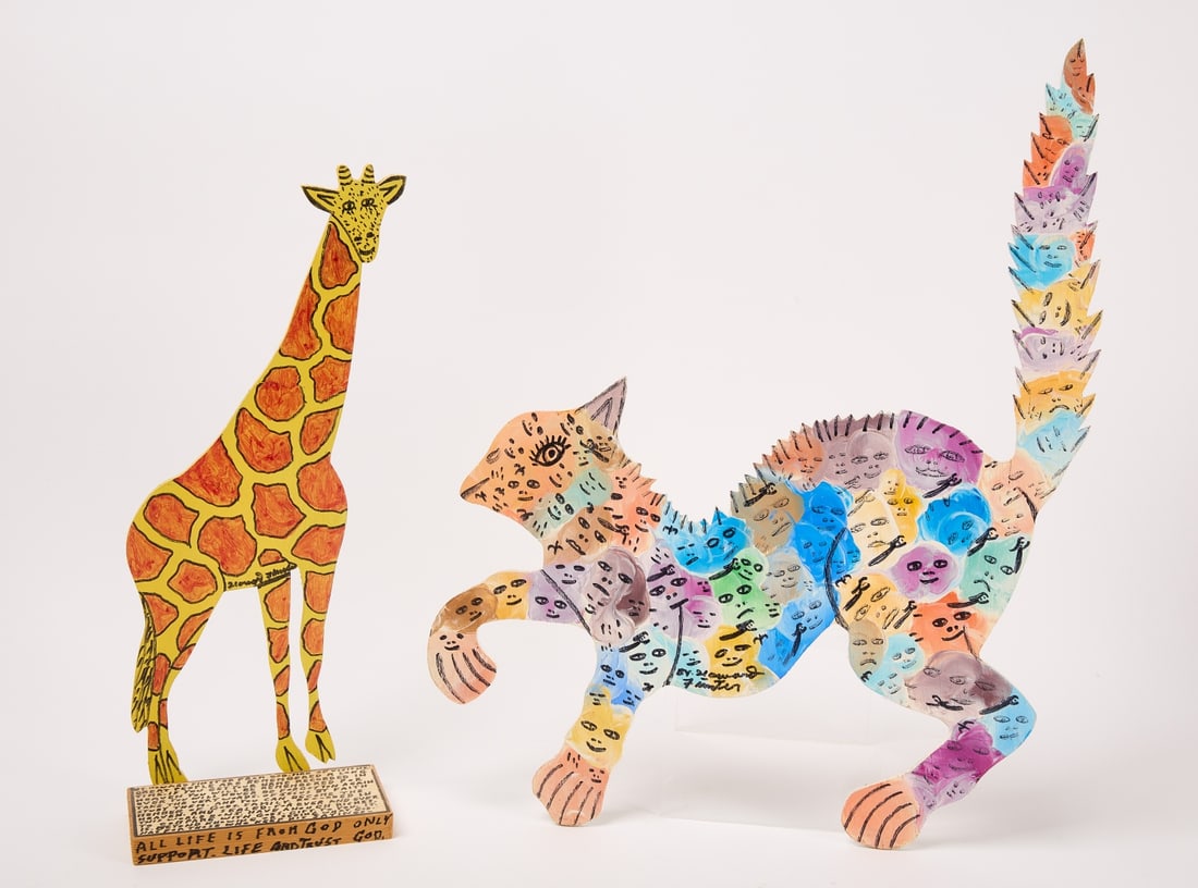 Howard Finster - Giraffe and Cat (1 of 3)