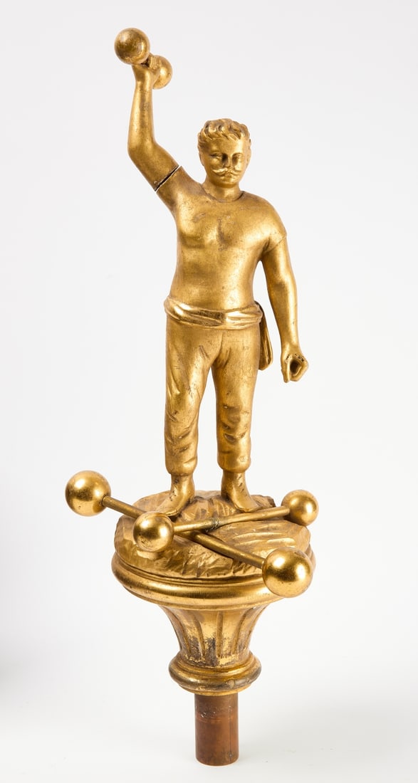 Folk Art Strong Man Carving (1 of 6)