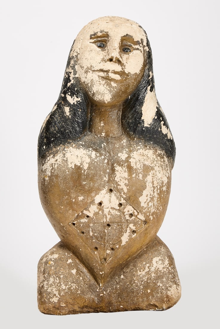 Folk Art Sculpture of a Woman (1 of 7)