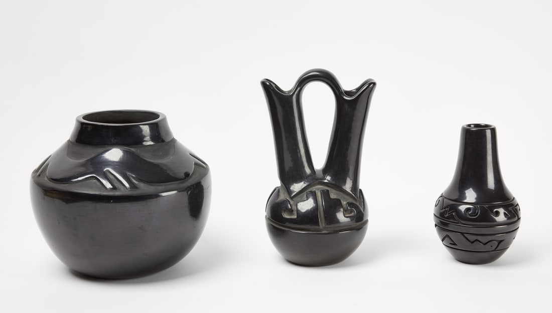 Three Santa Clara Pottery Items (1 of 6)