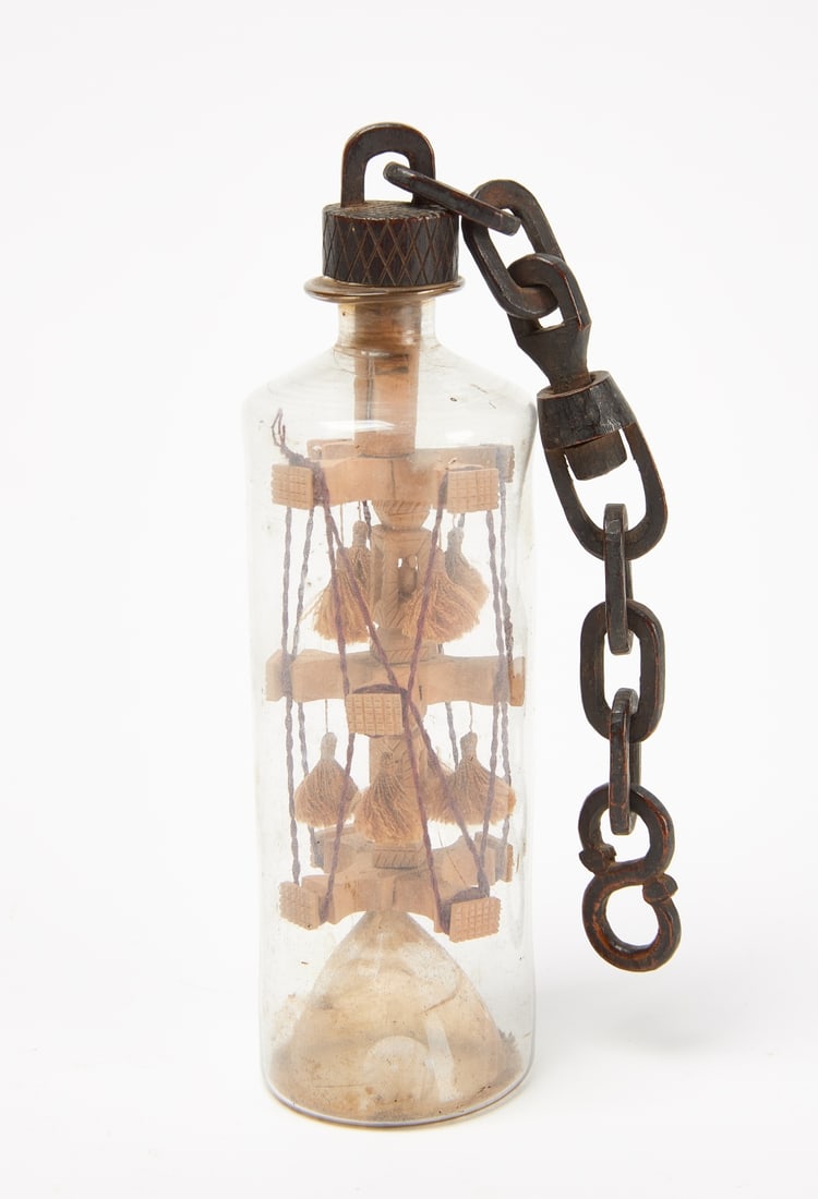 Whimsy Bottle with Carved Stopper (1 of 4)