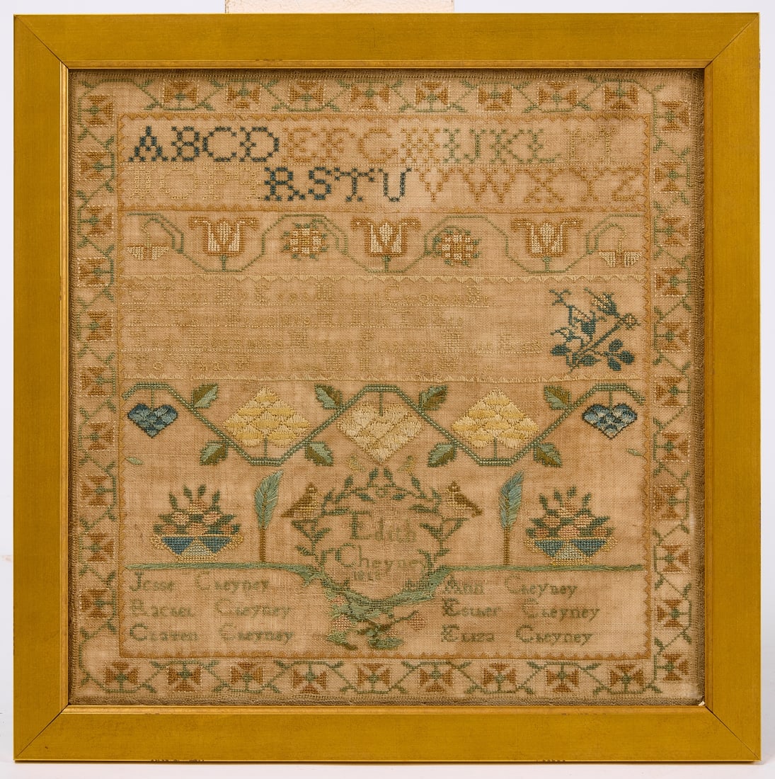 Needlework Sampler Edith Cheyney 1812 (1 of 2)