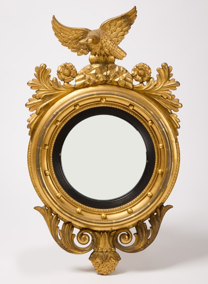 Classical Giltwood Convex Mirror (1 of 4)
