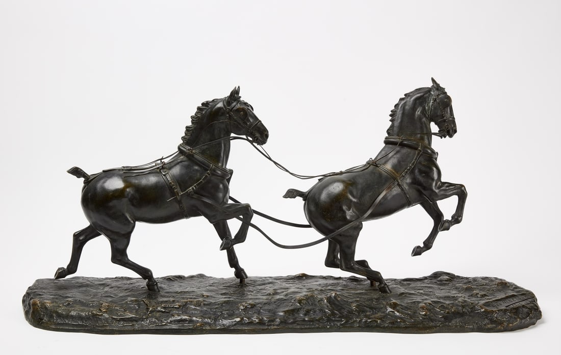 Georges Malissard - Two Bronze Horses (1 of 4)