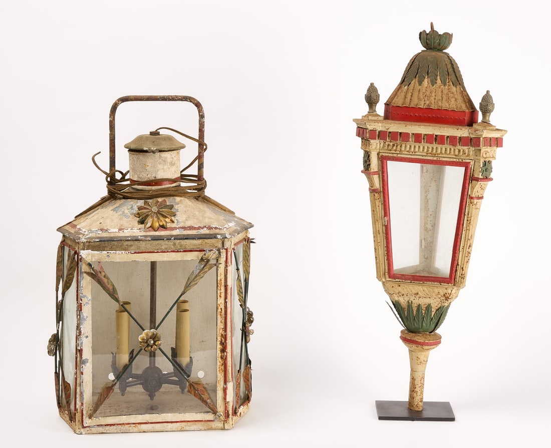 Two European Painted Lanterns (1 of 5)