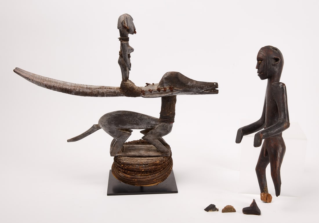 African Headdress and Carved Figure (1 of 7)