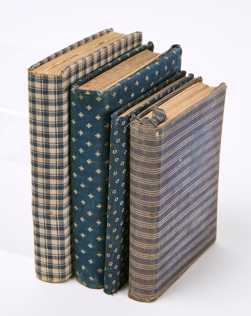 Four Homespun Covered School Books (1 of 2)