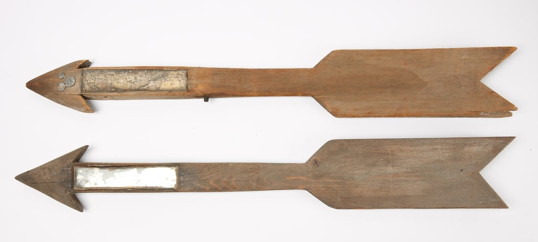 Pair  Wooden Arrow Weathervanes (1 of 4)