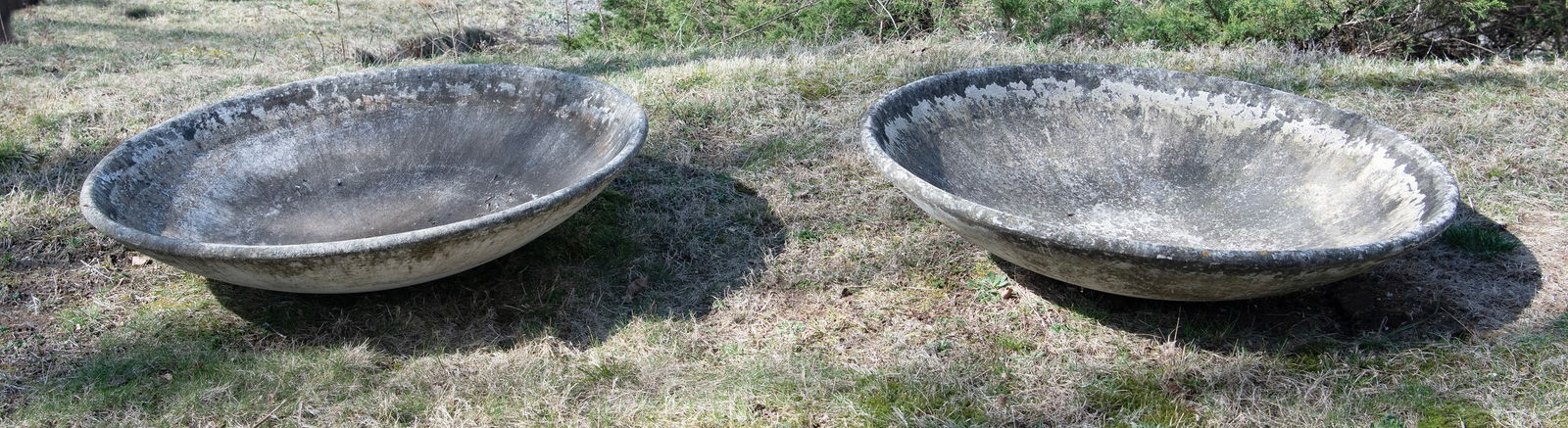 Pair of Large  Willy Guhl Eternit Saucer Planters (1 of 1)