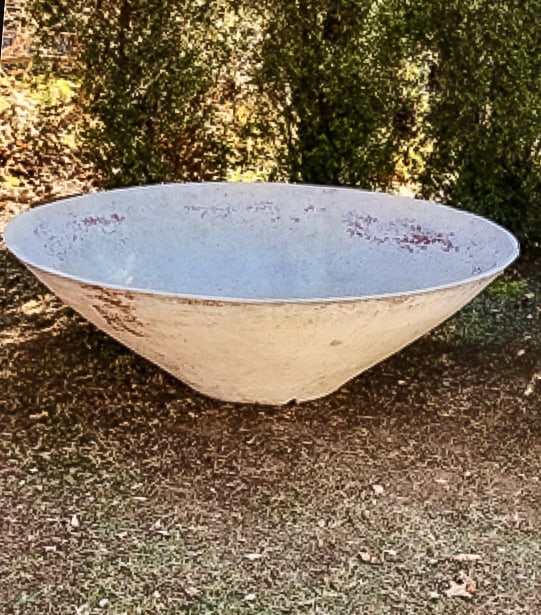 Huge Deep Canted Bowl Planter Designed by Willy Guhl (1 of 4)