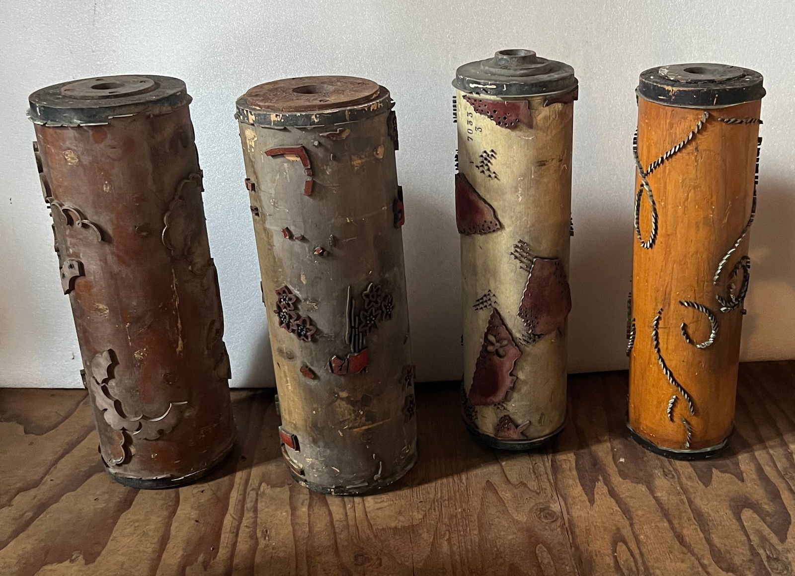 Seven French Art Deco Wallpaper Rollers (1 of 3)