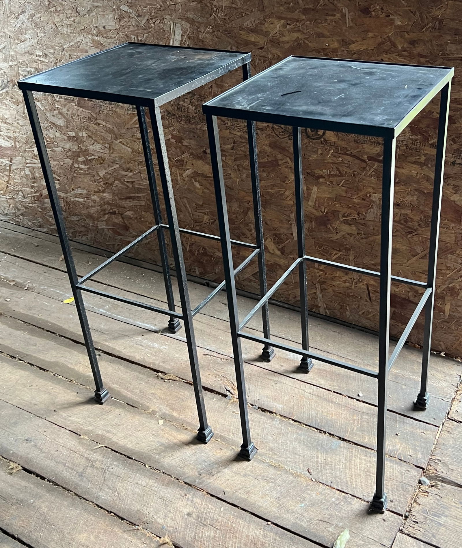 Pair of Custom Steel Display Stands (1 of 1)