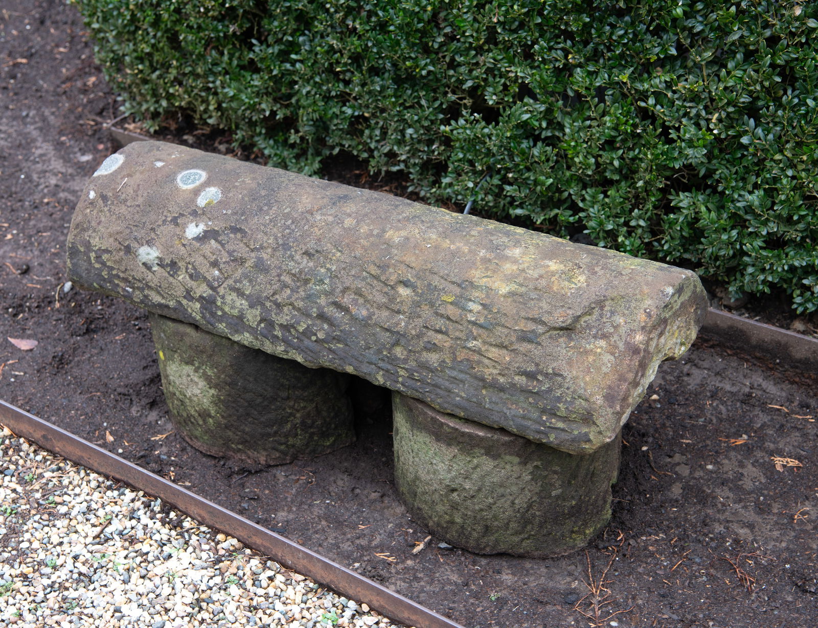 Carved Stone Bench (1 of 1)