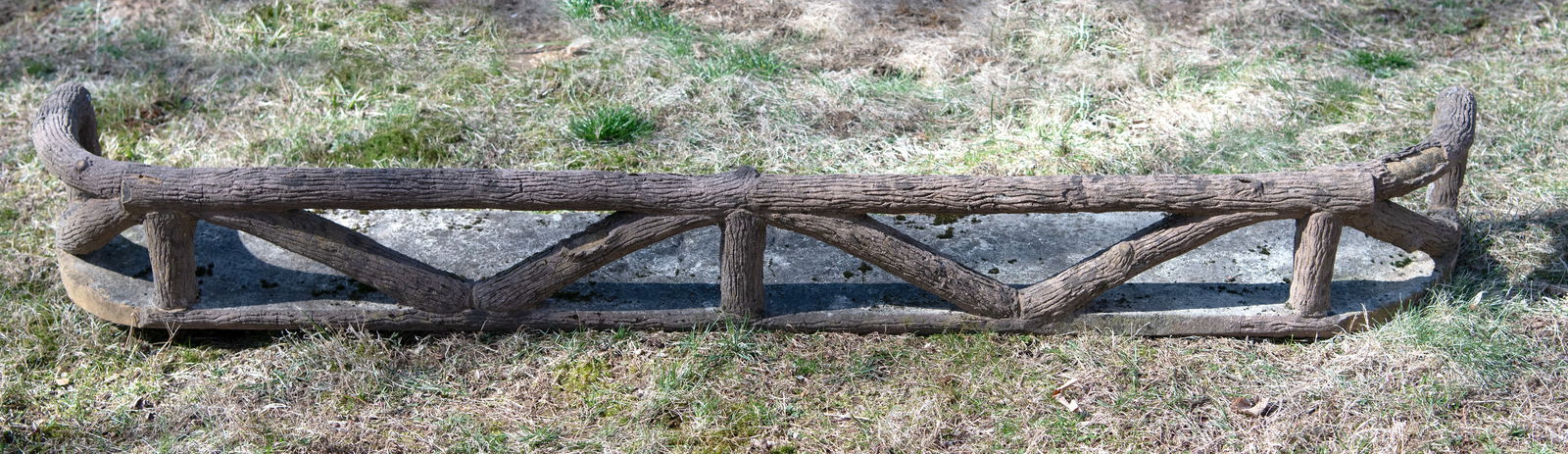 Rare French Faux Bois Balcony (1 of 2)
