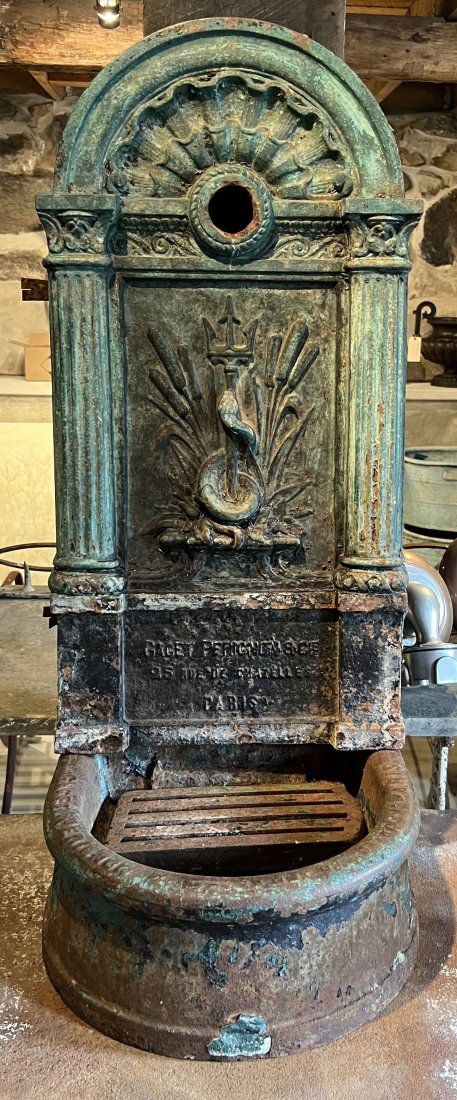 G. Gauthier - Enameled Cast Iron Courtyard Fountain (1 of 3)