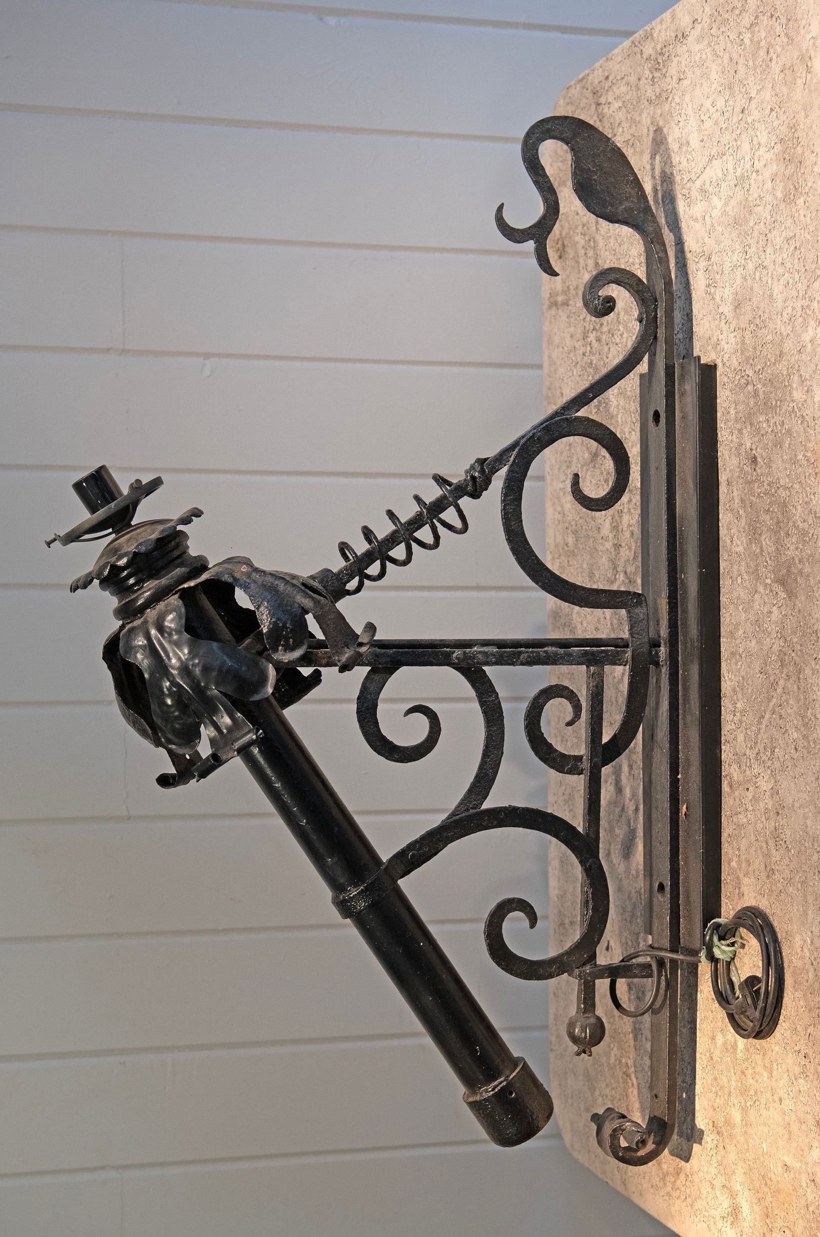 18th c Wrought Iron French Torchiere Lighting Fixture (1 of 1)