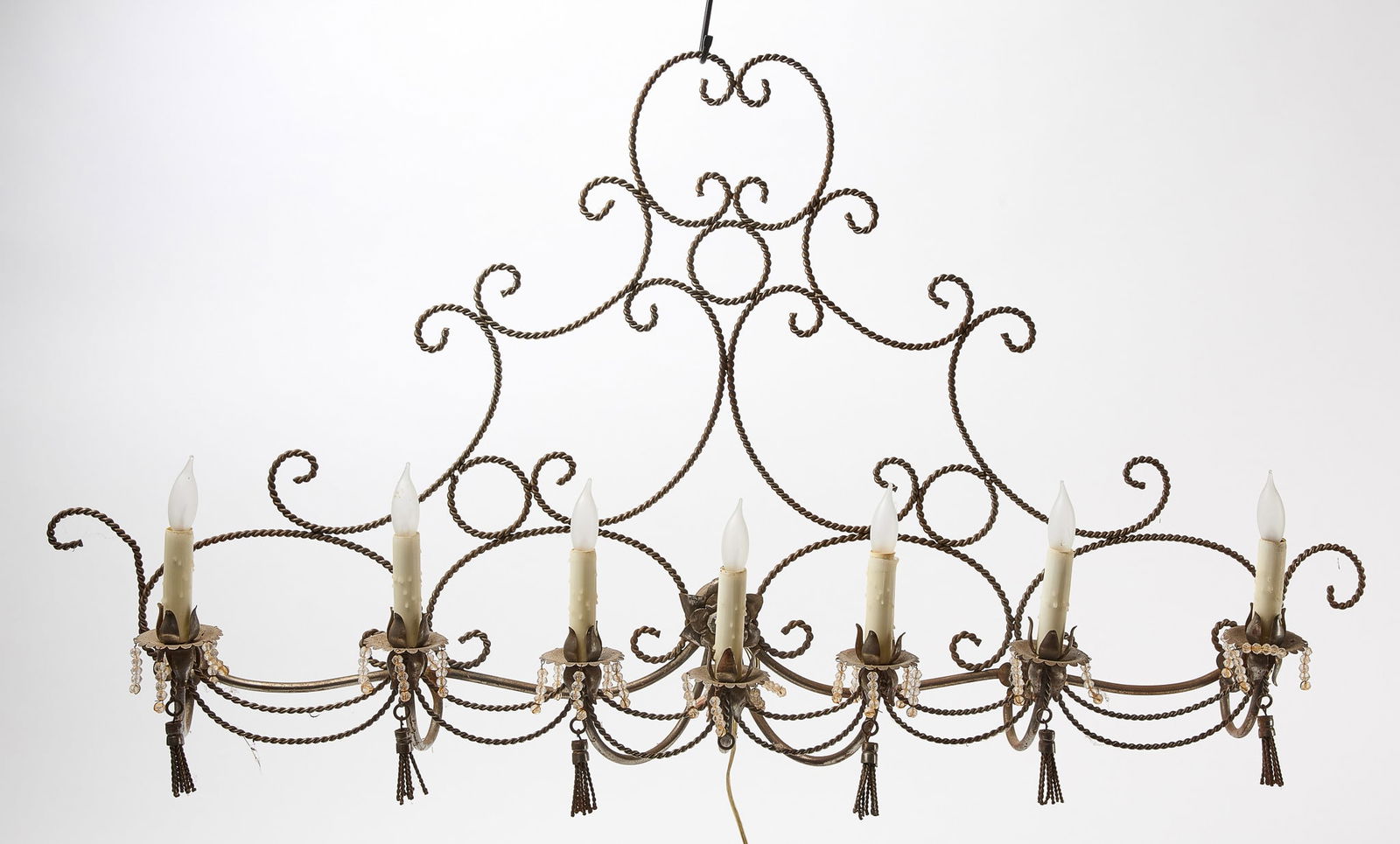 French Steel Six-Light Wall Sconce (1 of 4)