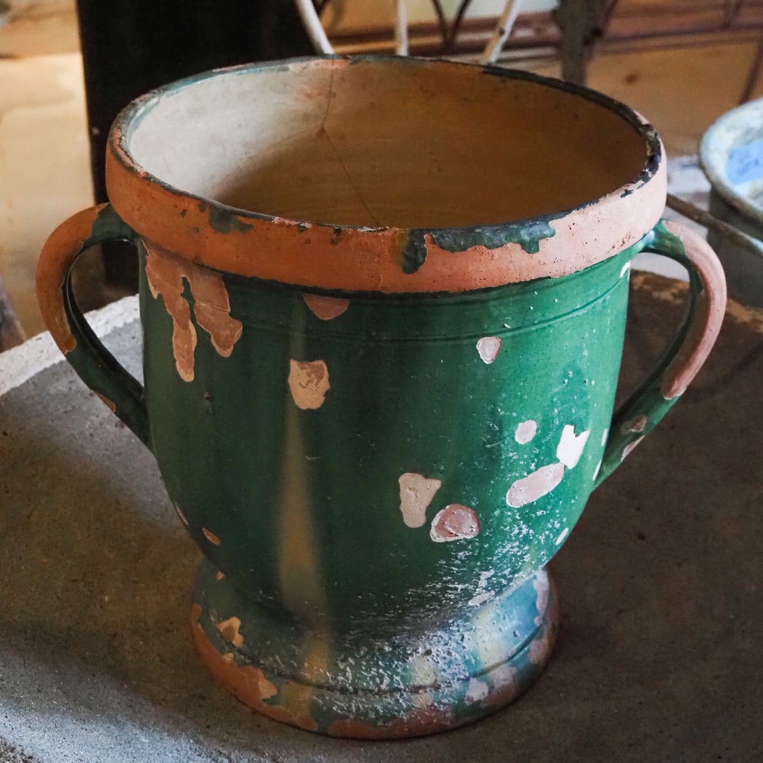 French Glazed Terracotta Castelnaudary Pot (1 of 1)
