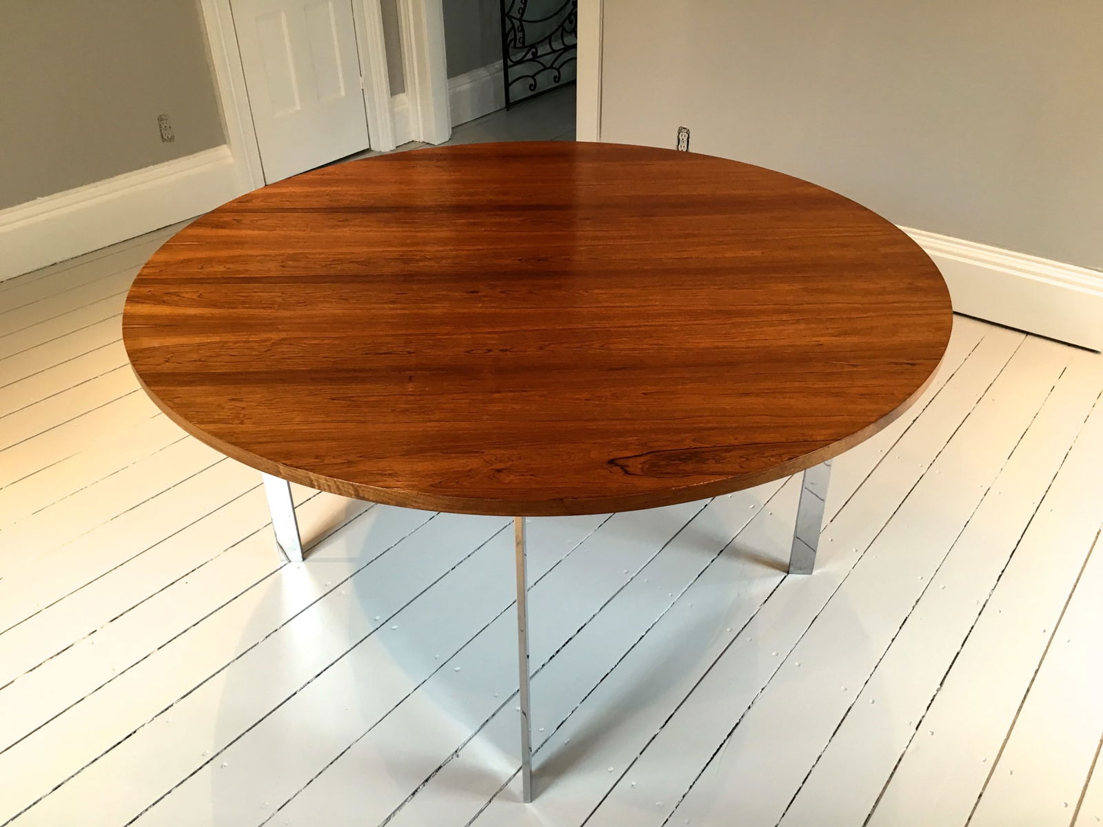 Merrow Associates - Rosewood and Chromium-Plated Dining Table (1 of 6)