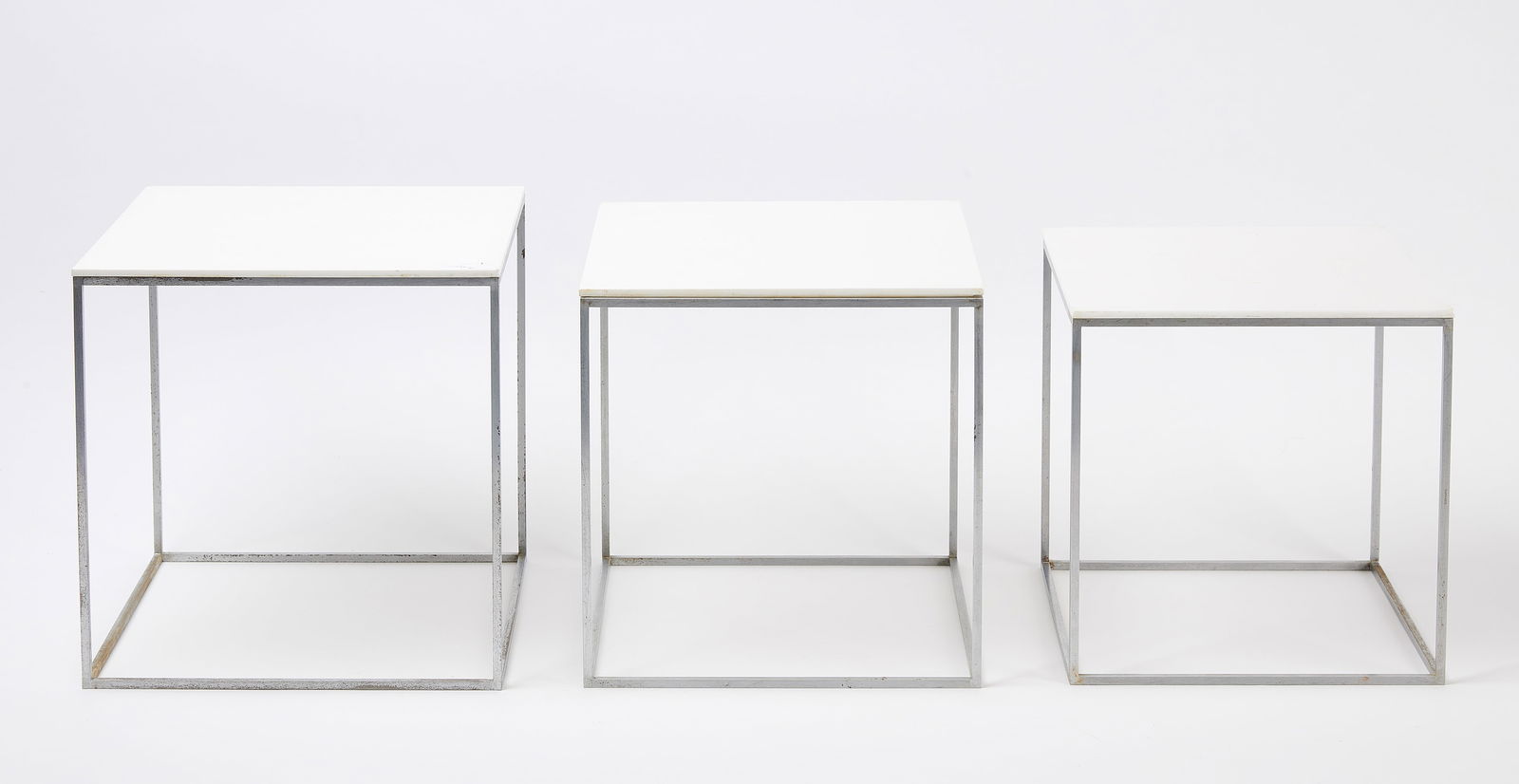 Set of Three Poul Kjaerholm Nesting Tables (1 of 8)