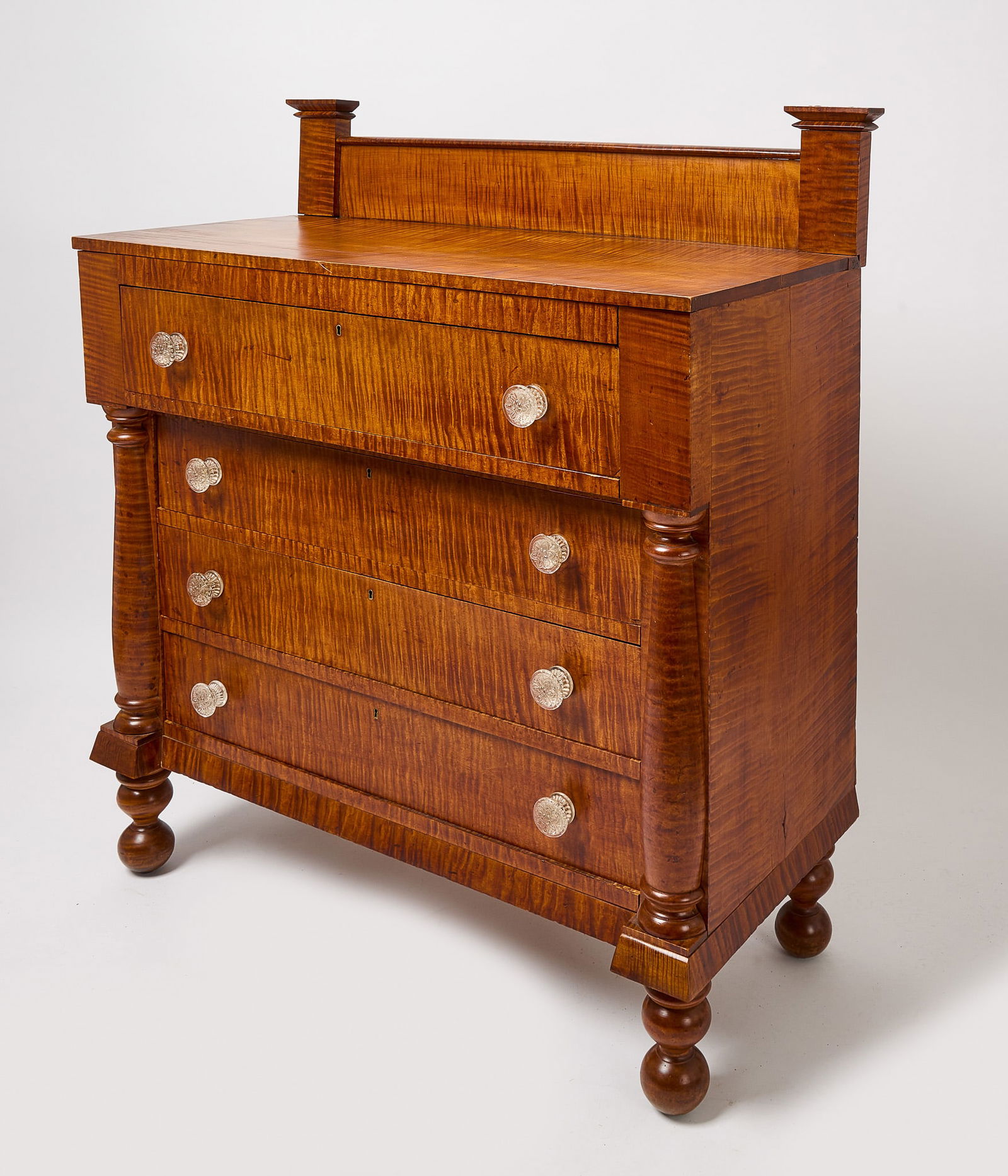 Tiger Maple Empire Chest (1 of 7)