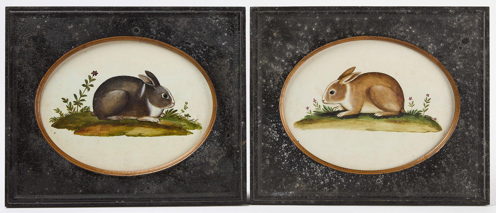 Pair of Colored Rabbit Prints (1 of 4)