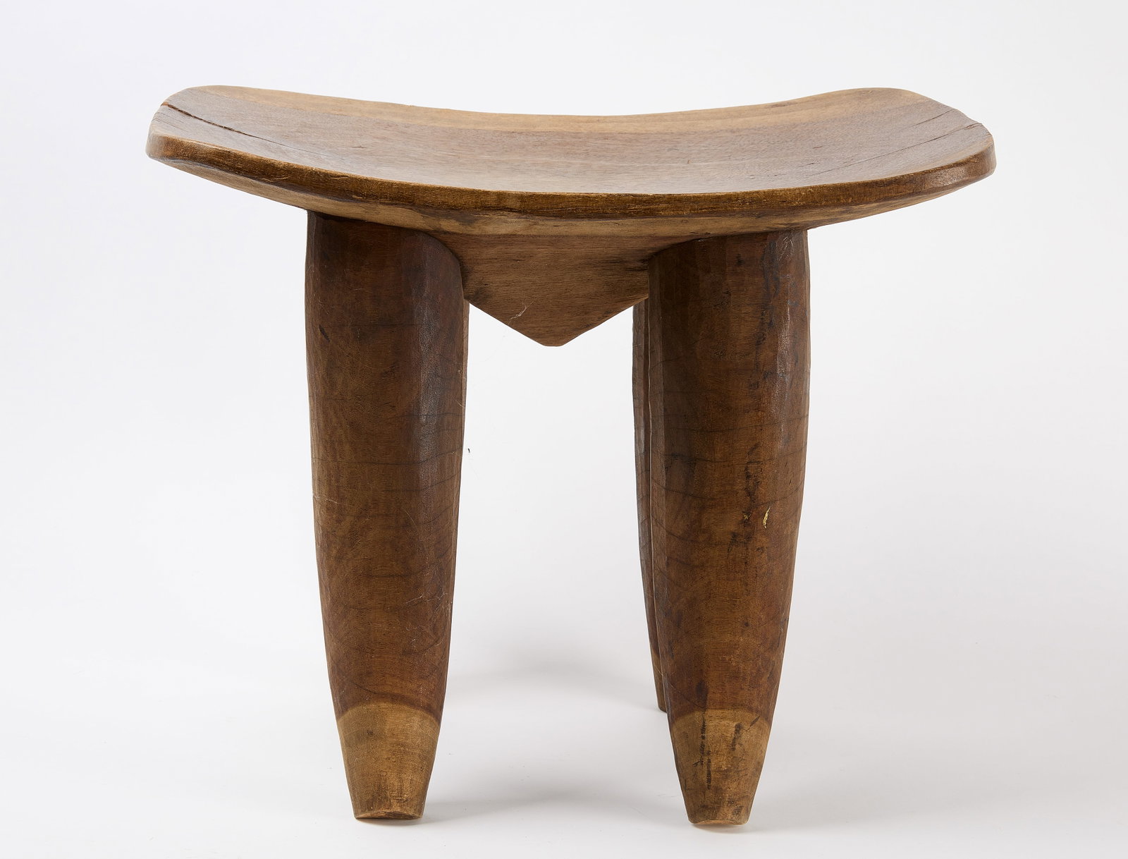 African Stool: African stool. H 20" W 24-1/2" D 18-1/2" Condition: Excellent. 