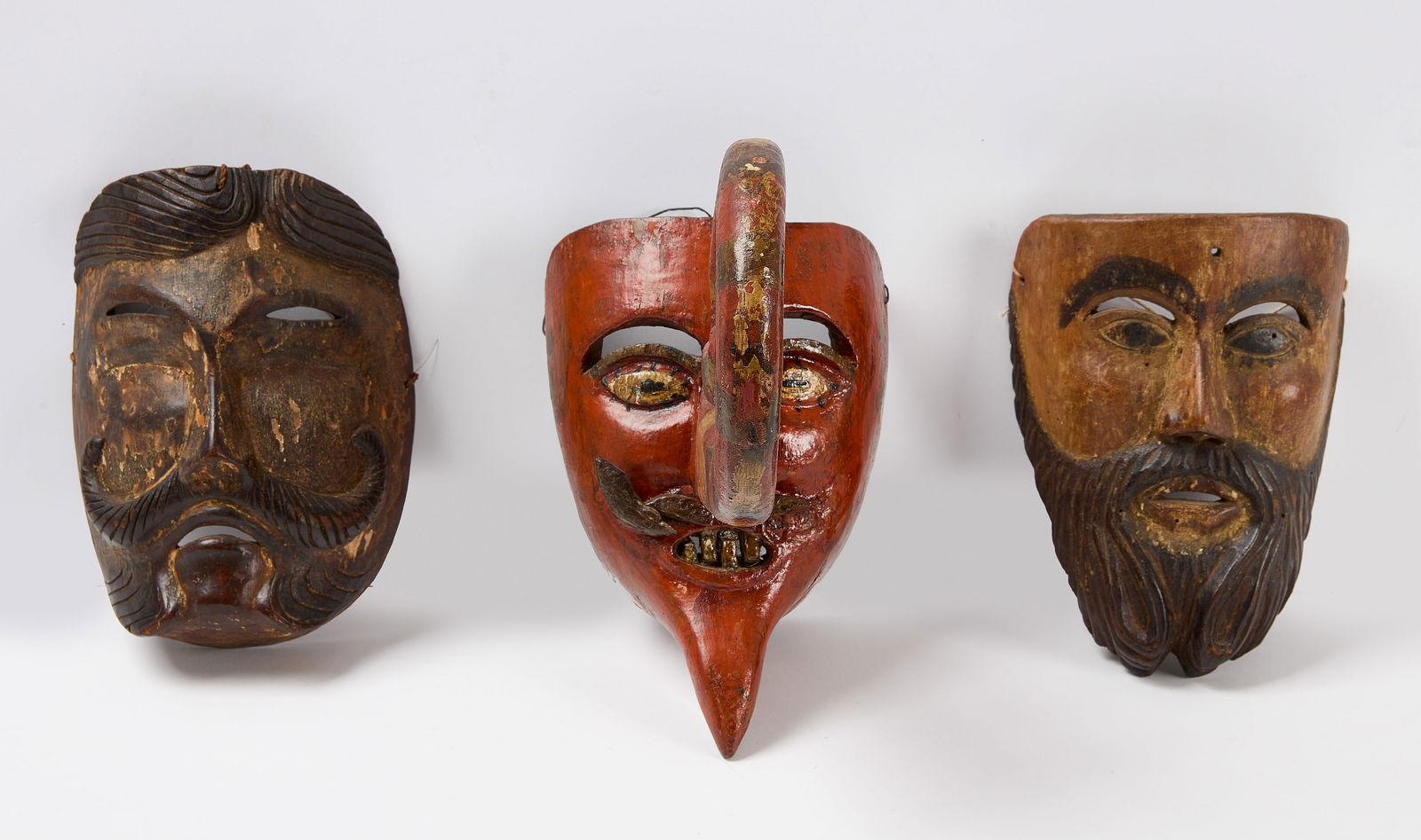 Group of Three Mexican Masks (1 of 11)