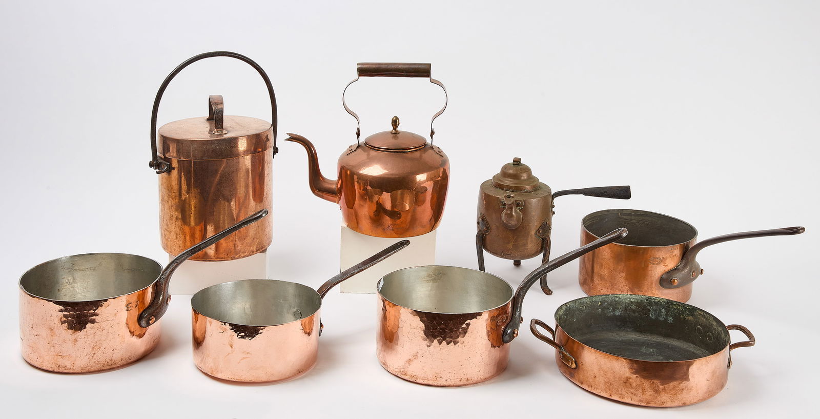 Eight Pieces of French Copper Kitchenware (1 of 19)