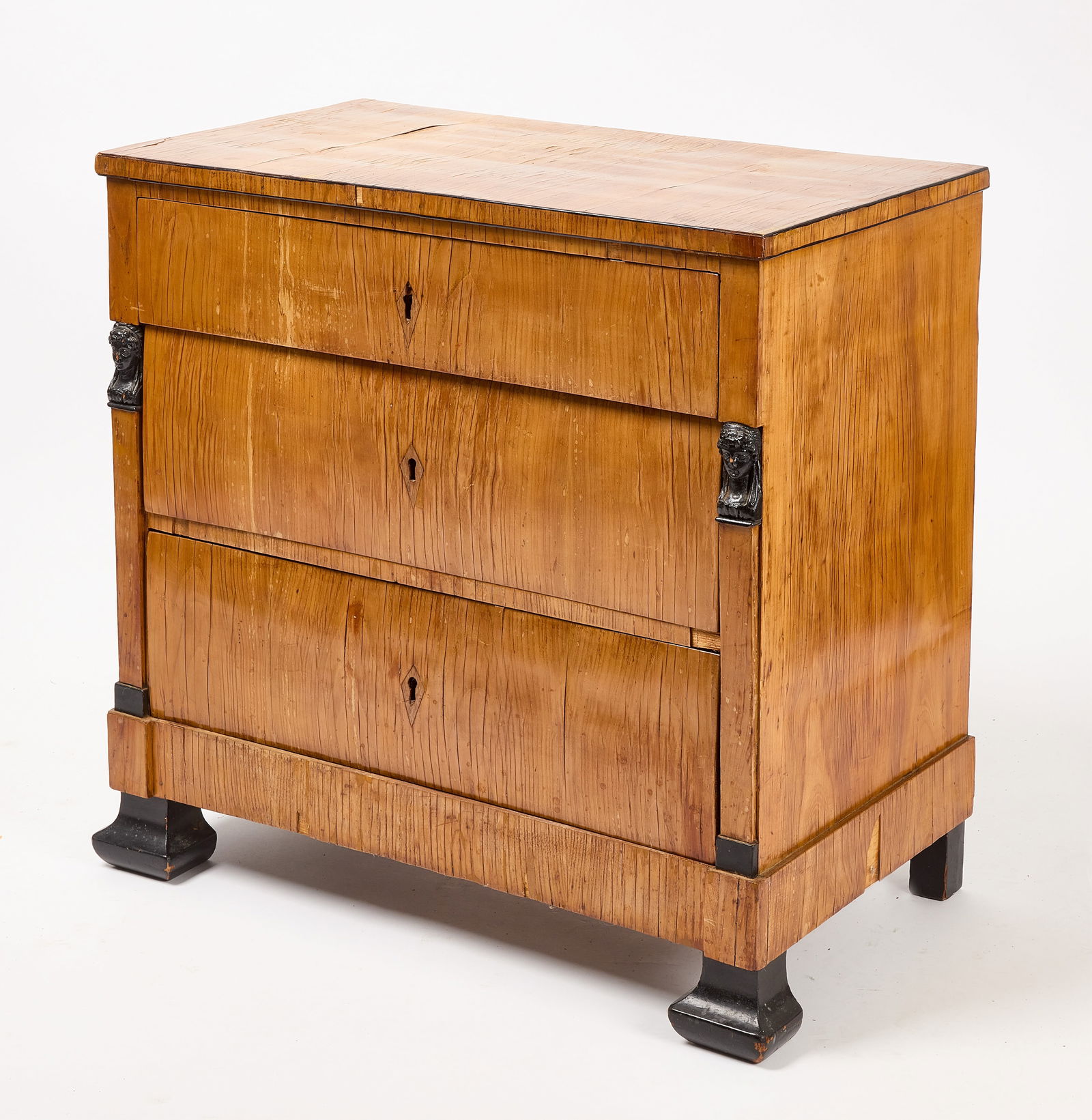 Small Biedermeier Three-Drawer Chest (1 of 4)