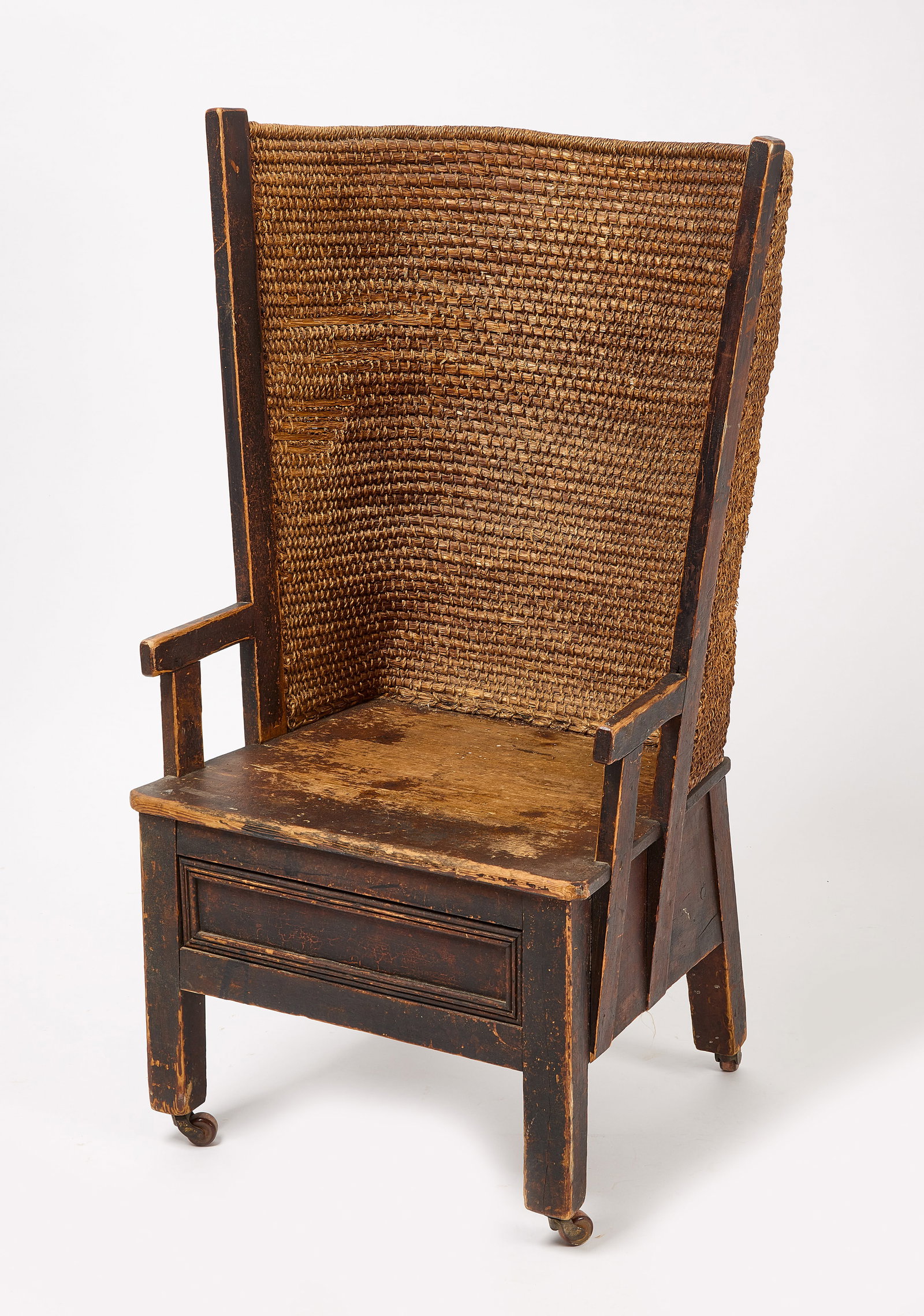 Orkney Chair: Orkney chair. Scottish, 19th century. H 38-3/4" W 25-1/4" D 20" SH 14-3/4" Condition: Excellent with minor imperfections. Link for high-res images: https://www.dropbox.com/sc