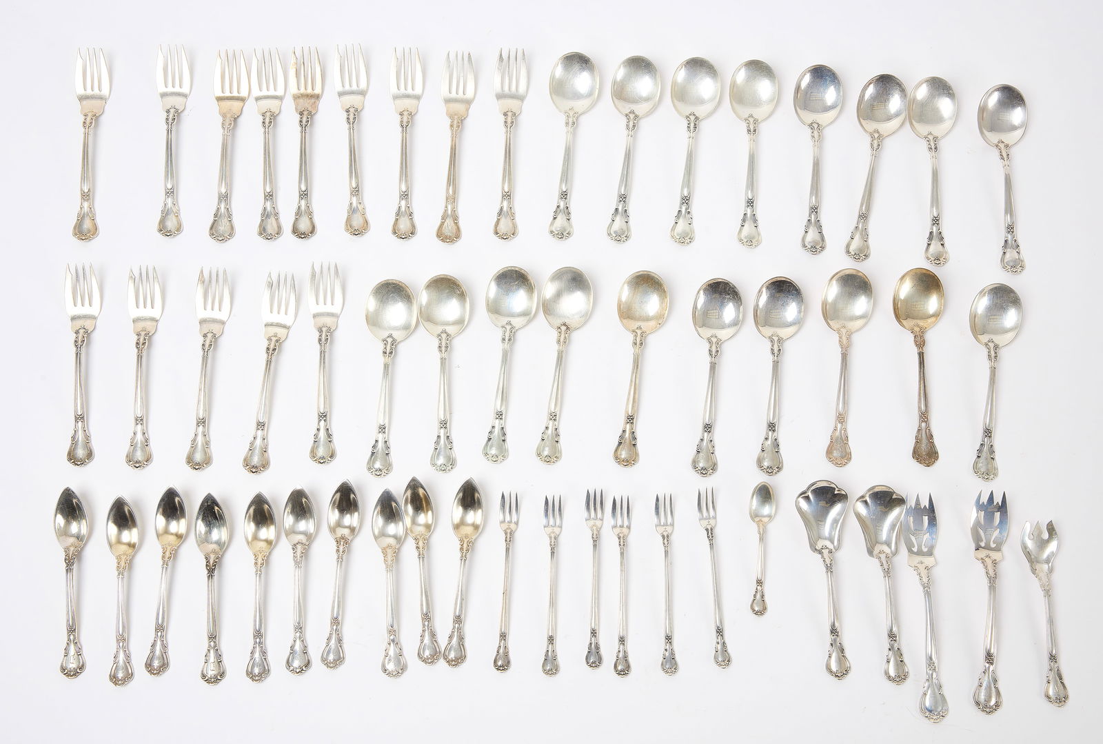 Set of Chantilly Sterling Flatware (1 of 6)