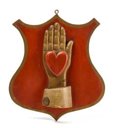 Odd Fellows Heart-in-Hand Plaque