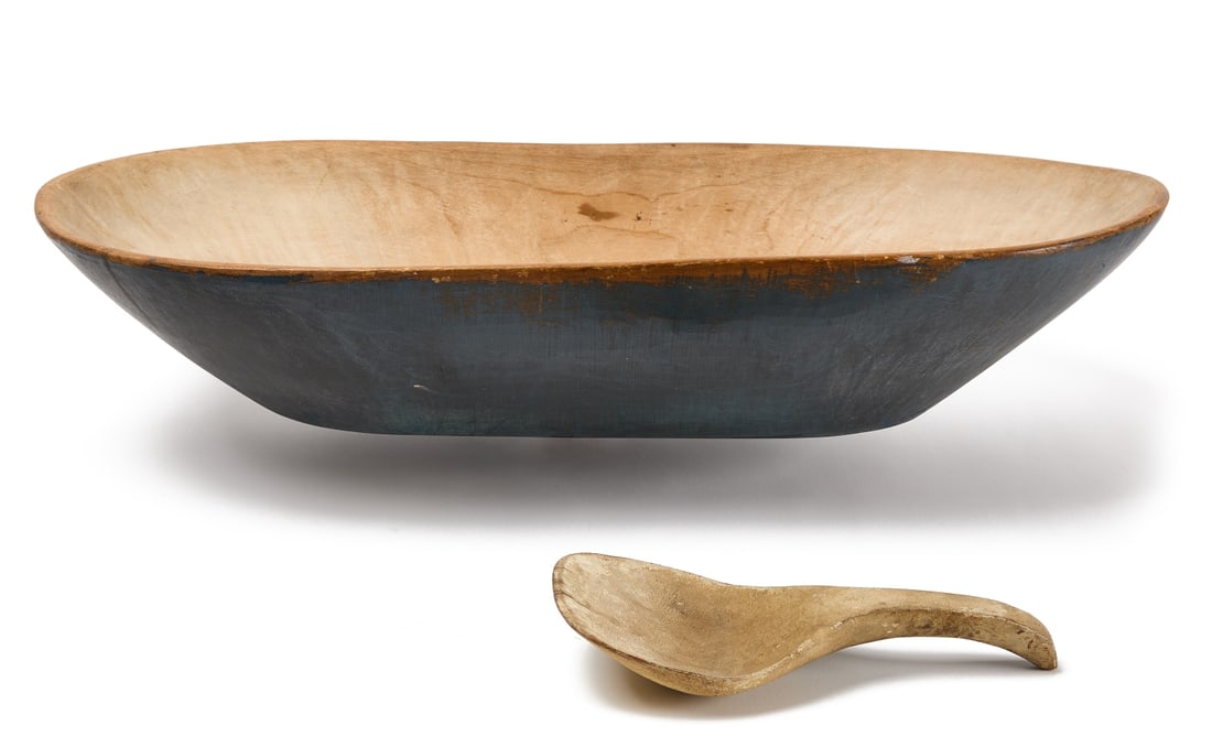 Painted Trencher with Scoop (1 of 5)