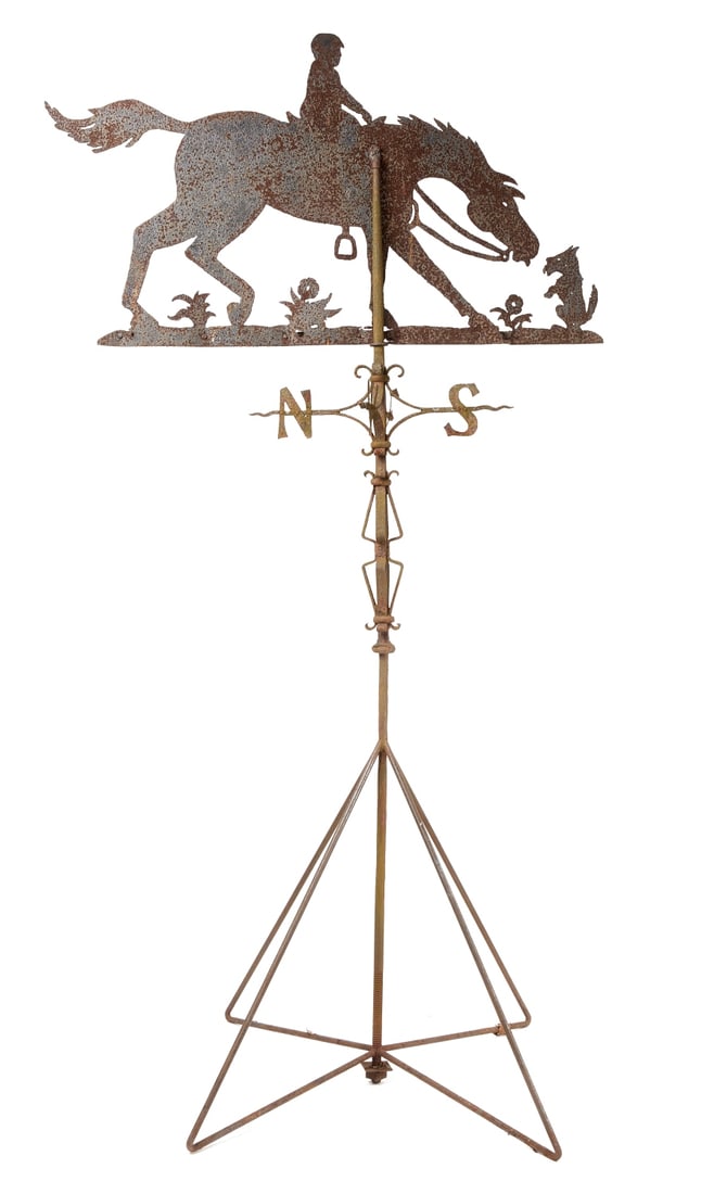 Horse with Rider and Scottie Dog Weathervane (1 of 5)