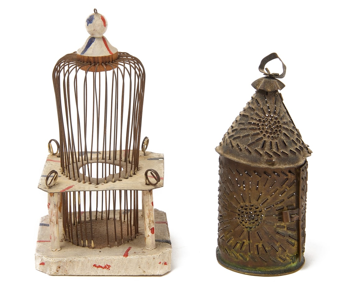 Cricket Cage and Miniature Tin Lantern (1 of 3)