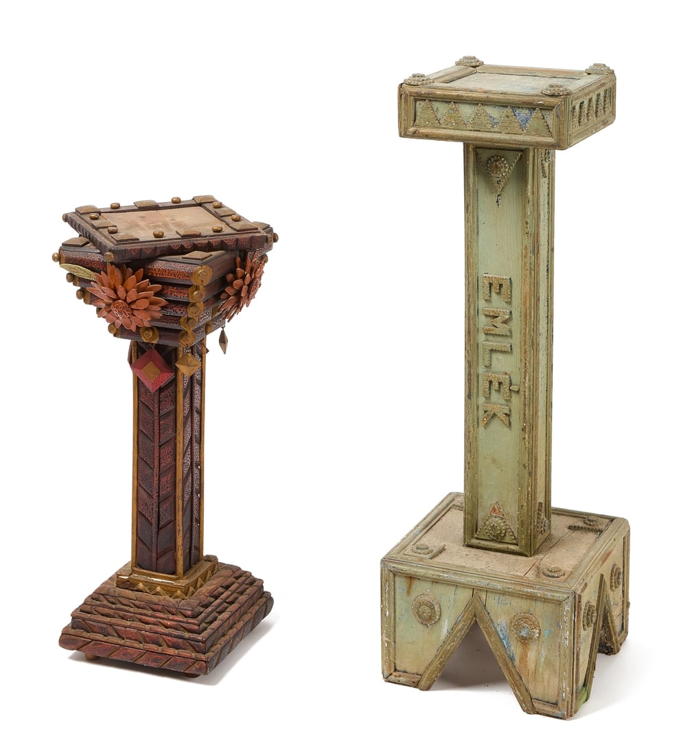 Two Folk Art Pedestals (1 of 5)