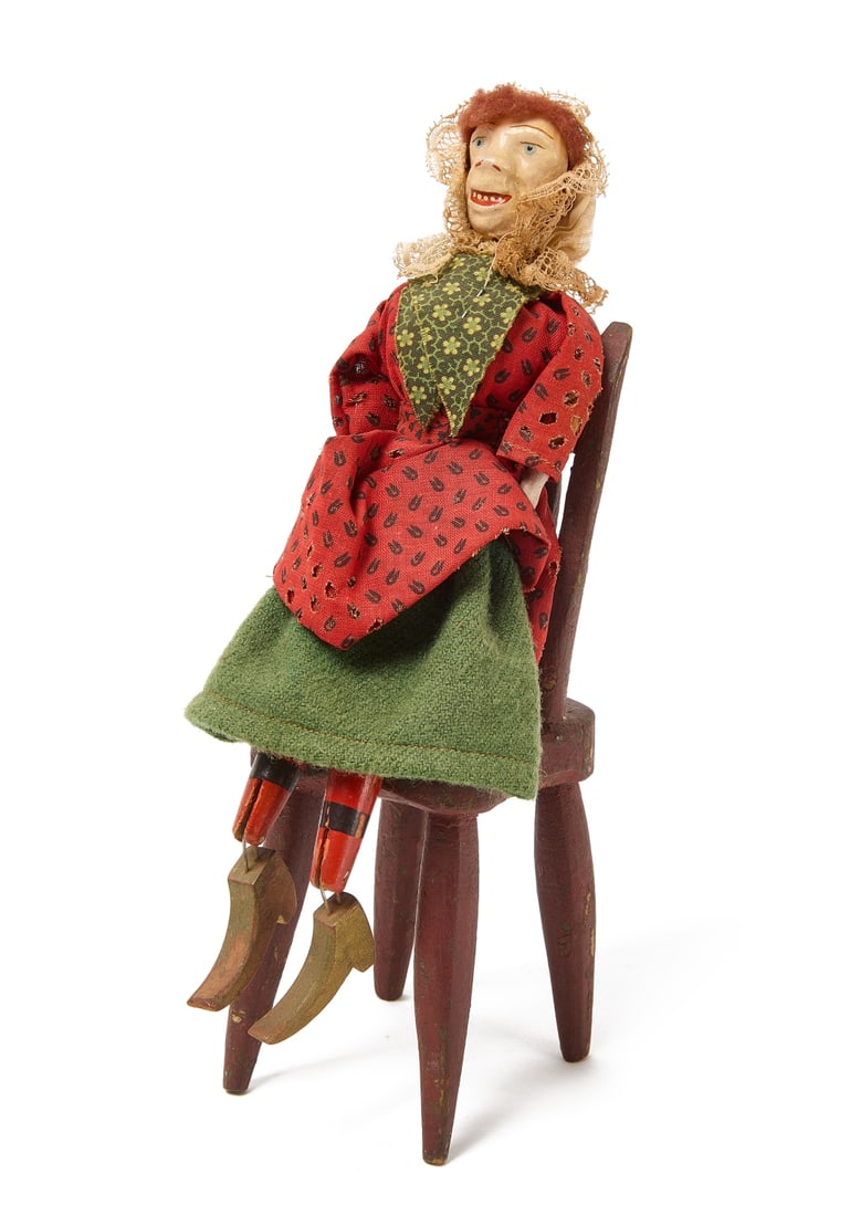 Carved Folk Art Jointed Figure (1 of 6)