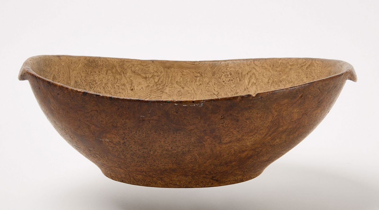 Elliptical Footed Burl Bowl (1 of 4)