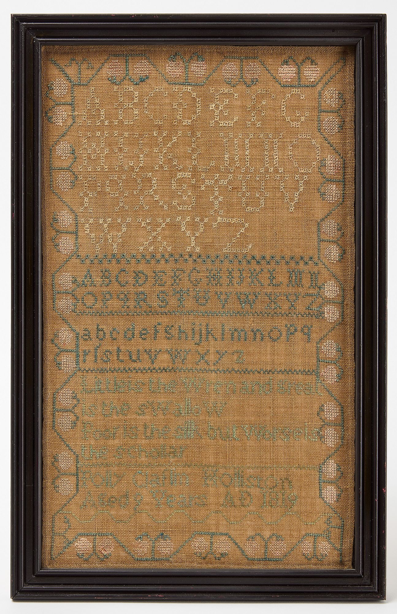 Polly Claflin -  Needlework Sampler (1 of 2)